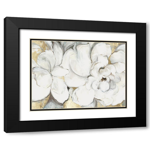 Serenity in Bloom Black Modern Wood Framed Art Print with Double Matting by Jensen, Asia