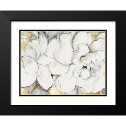 Serenity in Bloom Black Modern Wood Framed Art Print with Double Matting by Jensen, Asia