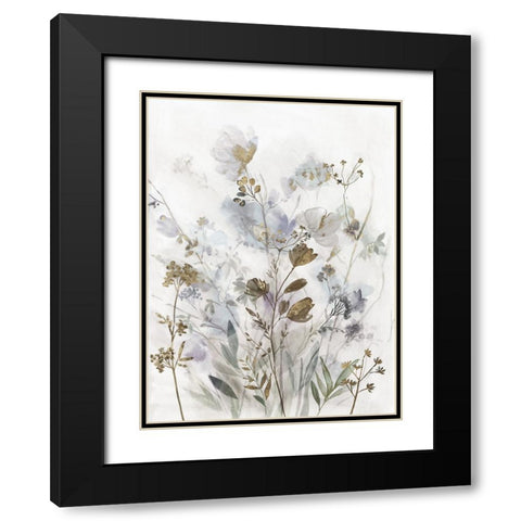 Delicate Foliage II Black Modern Wood Framed Art Print with Double Matting by Jensen, Asia