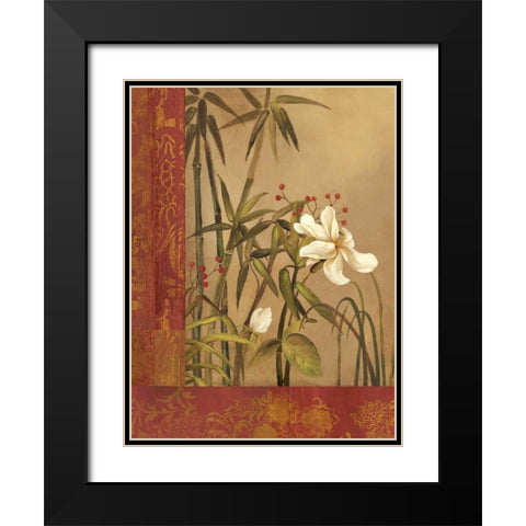 Spice Route I Black Modern Wood Framed Art Print with Double Matting by Jensen, Asia