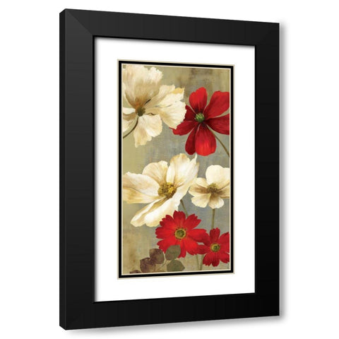Springerle Florals I Black Modern Wood Framed Art Print with Double Matting by Jensen, Asia