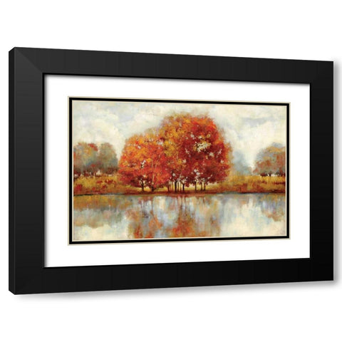 Oversize Black Modern Wood Framed Art Print with Double Matting by Jensen, Asia