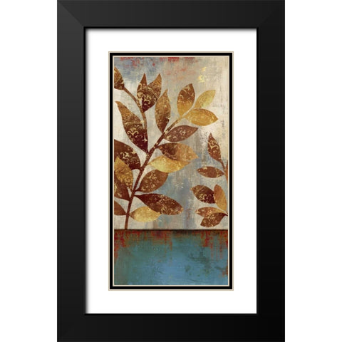 Bronze leaves II Black Modern Wood Framed Art Print with Double Matting by Jensen, Asia