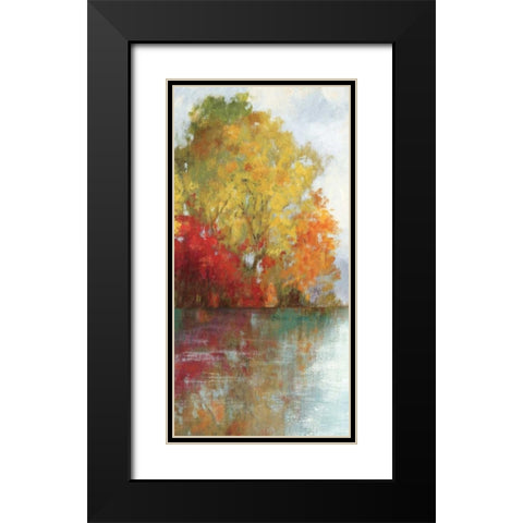 Forest Reflection II Black Modern Wood Framed Art Print with Double Matting by Jensen, Asia
