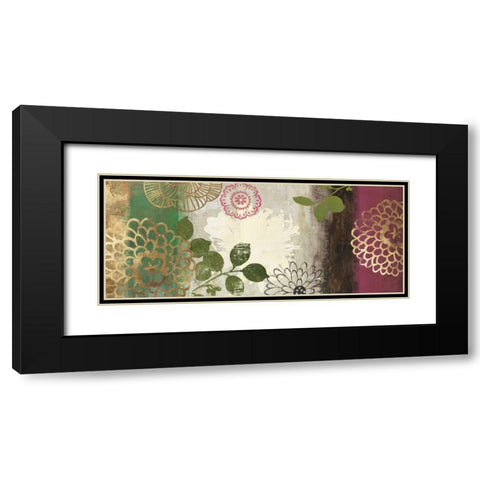 Jacquard I - Mini Black Modern Wood Framed Art Print with Double Matting by Jensen, Asia