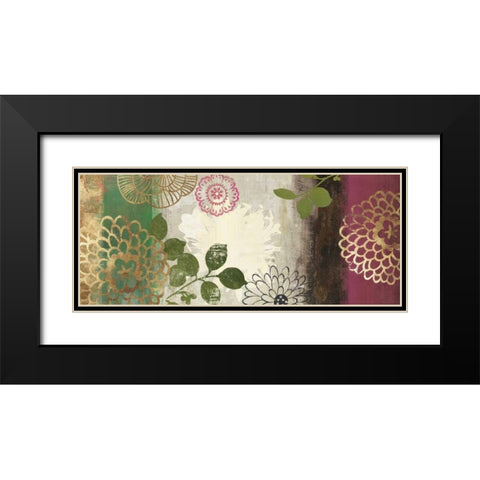 Jacquard I - Mini Black Modern Wood Framed Art Print with Double Matting by Jensen, Asia