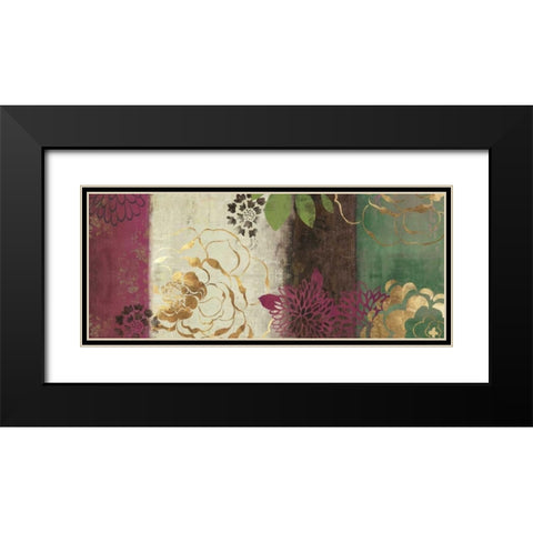 Jacquard II - Mini Black Modern Wood Framed Art Print with Double Matting by Jensen, Asia