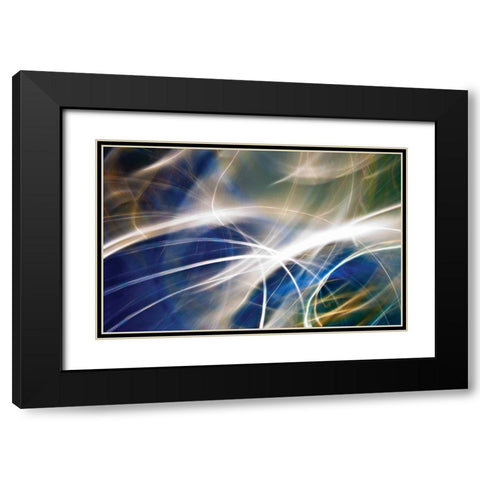 Moon Beam Black Modern Wood Framed Art Print with Double Matting by Gemignani, Joe
