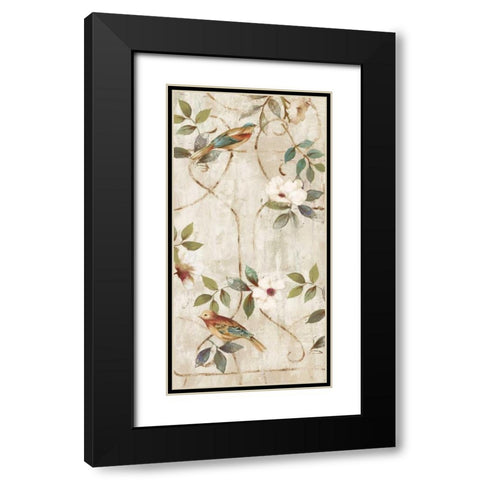 Lattice II Black Modern Wood Framed Art Print with Double Matting by Jensen, Asia