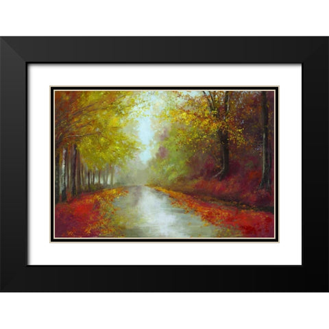 Brighter Days Black Modern Wood Framed Art Print with Double Matting by Jensen, Asia