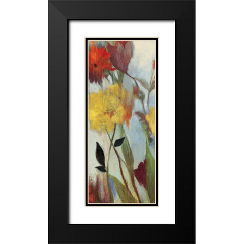 Floral Medley I - Mini Black Modern Wood Framed Art Print with Double Matting by Jensen, Asia
