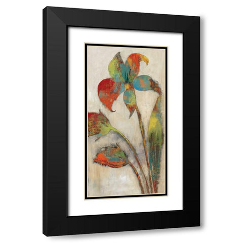 Tigerlilies II Black Modern Wood Framed Art Print with Double Matting by Jensen, Asia