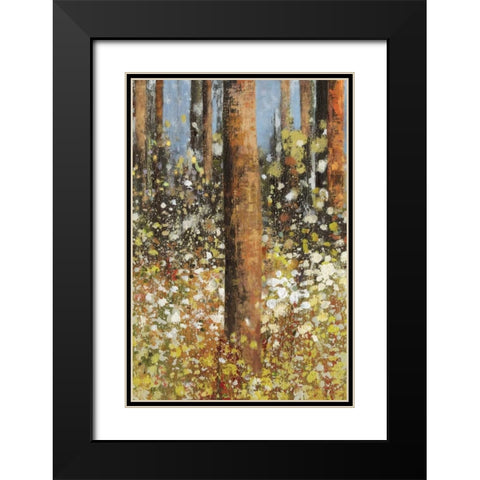 Field of Flowers II - mini Black Modern Wood Framed Art Print with Double Matting by Jensen, Asia