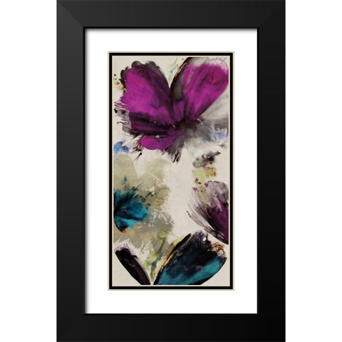 Midsummer Blooms I Black Modern Wood Framed Art Print with Double Matting by Jensen, Asia