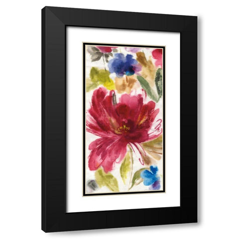 Garden Whisper II Black Modern Wood Framed Art Print with Double Matting by Jensen, Asia