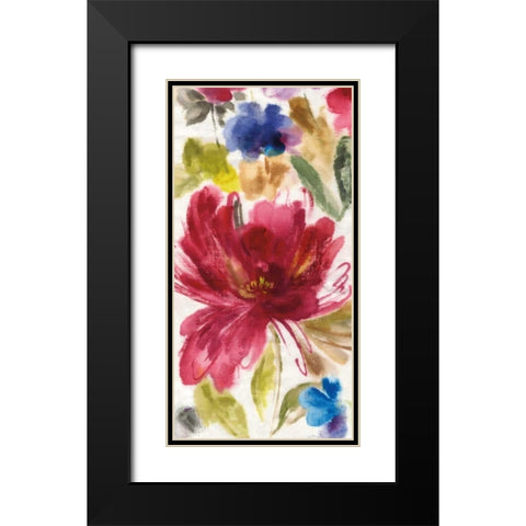 Garden Whisper II Black Modern Wood Framed Art Print with Double Matting by Jensen, Asia