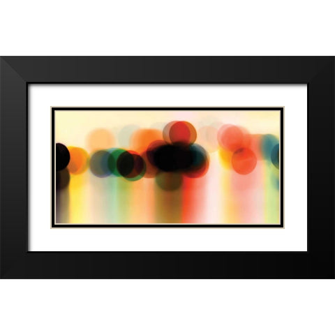 Winking Street Lamps Black Modern Wood Framed Art Print with Double Matting by McMasters, James