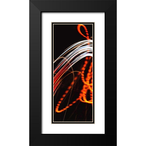 Fire and Ice Black Modern Wood Framed Art Print with Double Matting by McMasters, James
