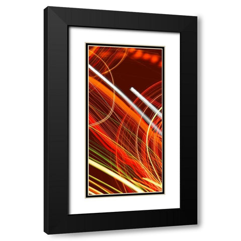 Solaris II Black Modern Wood Framed Art Print with Double Matting by McMasters, James