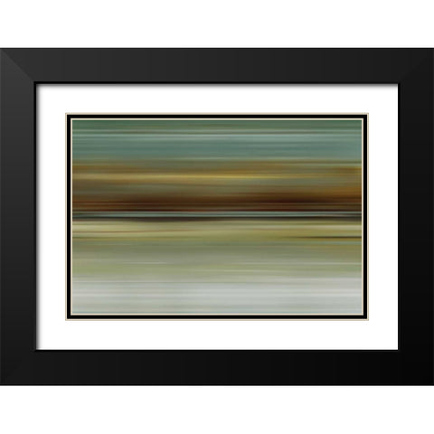 Odyssey II Black Modern Wood Framed Art Print with Double Matting by McMasters, James