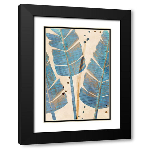 Limewash Palm II Black Modern Wood Framed Art Print with Double Matting by Douta, Flora