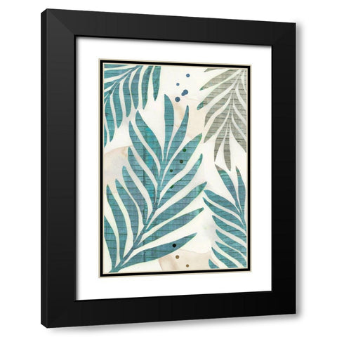 Limewash Palm III Black Modern Wood Framed Art Print with Double Matting by Kouta, Flora