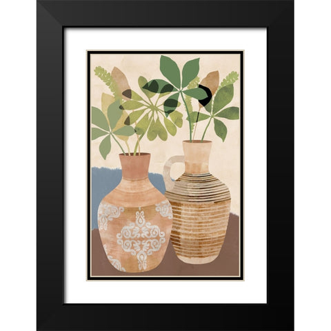 Boho Still Life II Black Modern Wood Framed Art Print with Double Matting by Kouta, Flora