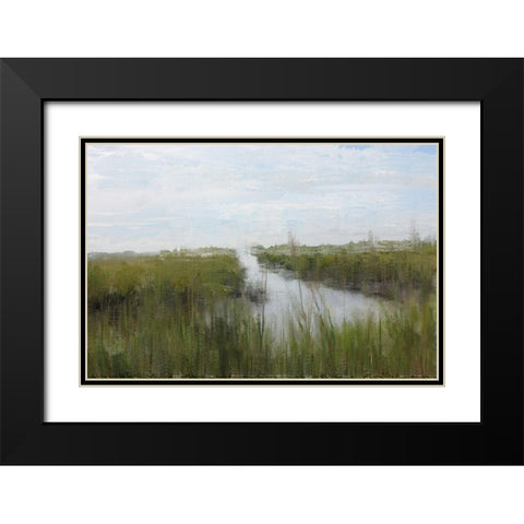 Marshland Black Modern Wood Framed Art Print with Double Matting by Curinga, Kim