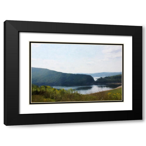 Misty Morning Black Modern Wood Framed Art Print with Double Matting by Curinga, Kim