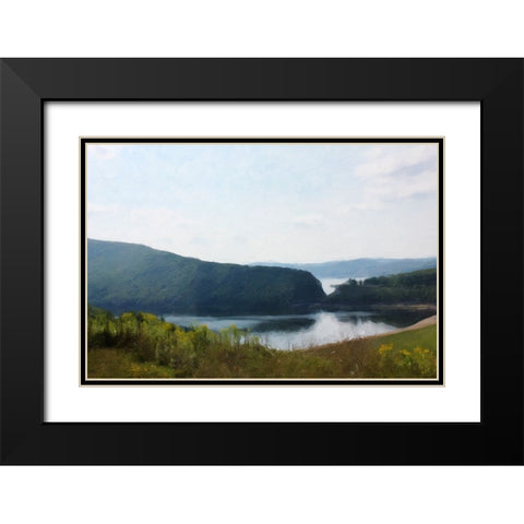 Misty Morning Black Modern Wood Framed Art Print with Double Matting by Curinga, Kim