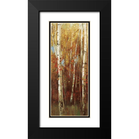 Birch Forest II Black Modern Wood Framed Art Print with Double Matting by K, Ella