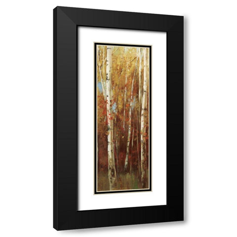 Birch Forest II Black Modern Wood Framed Art Print with Double Matting by K, Ella