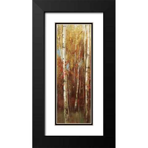 Birch Forest II Black Modern Wood Framed Art Print with Double Matting by K, Ella