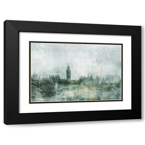 London Calling Black Modern Wood Framed Art Print with Double Matting by Roko, Ken