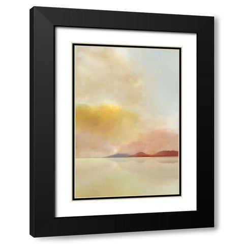 Sunset Landscape II Black Modern Wood Framed Art Print with Double Matting by Roko, Ken