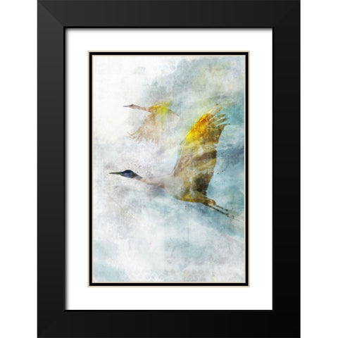 Crane Flight I Black Modern Wood Framed Art Print with Double Matting by Roko, Ken