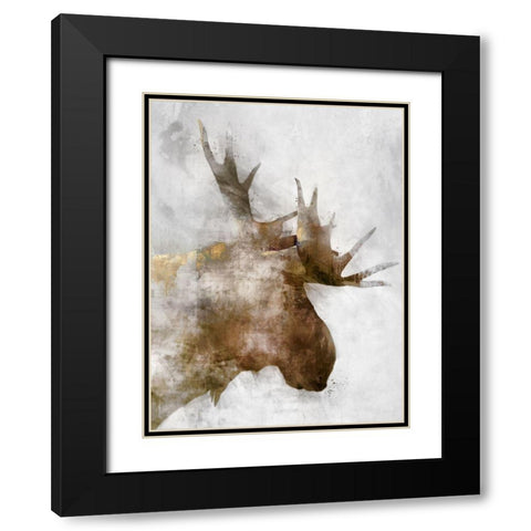 Bronze Wildlife Black Modern Wood Framed Art Print with Double Matting by Roko, Ken