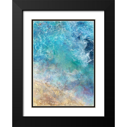 Oceanic Gold I  Black Modern Wood Framed Art Print with Double Matting by Roko, Ken