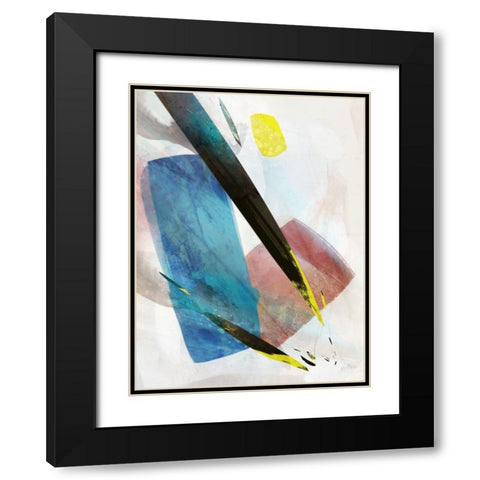 Colour Pathway I  Black Modern Wood Framed Art Print with Double Matting by Roko, Ken