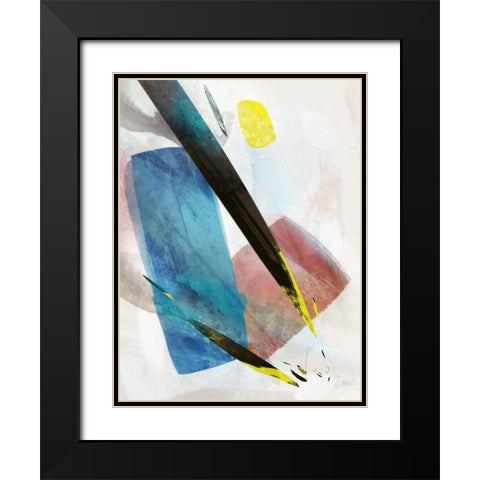 Colour Pathway I  Black Modern Wood Framed Art Print with Double Matting by Roko, Ken