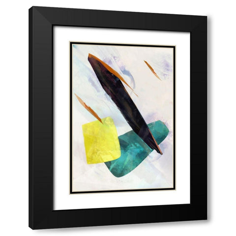 Colour Pathway II Black Modern Wood Framed Art Print with Double Matting by Roko, Ken
