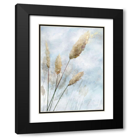 Reed Field I  Black Modern Wood Framed Art Print with Double Matting by Roko, Ken