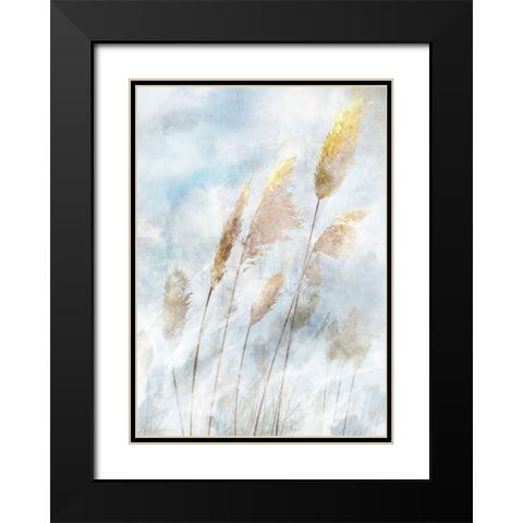 Reed Field II Black Modern Wood Framed Art Print with Double Matting by Roko, Ken
