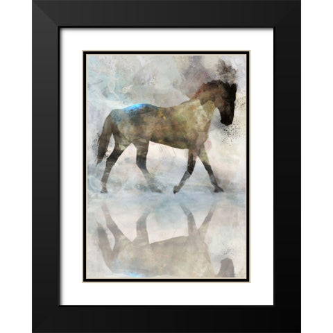 Gentle Walk I  Black Modern Wood Framed Art Print with Double Matting by Roko, Ken
