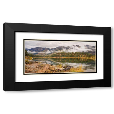 Mountain Mist II   Black Modern Wood Framed Art Print with Double Matting by Robertson, Leda