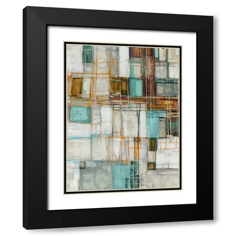 Midnight Waltz II Black Modern Wood Framed Art Print with Double Matting by Mirabelli, Lori