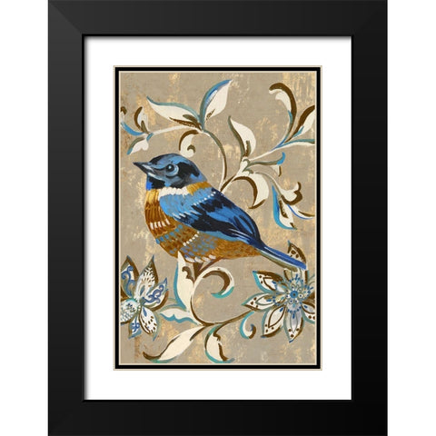 Tweet II Black Modern Wood Framed Art Print with Double Matting by Mravyan, Valerie
