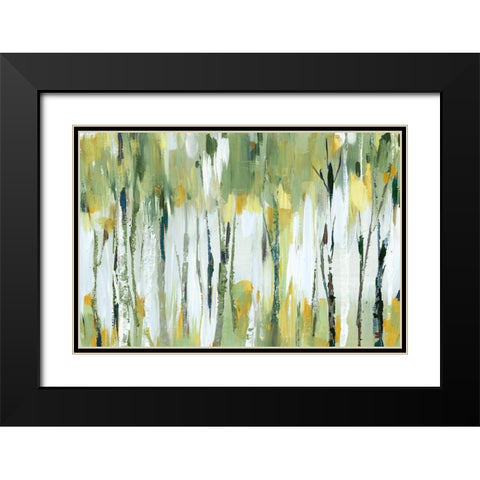 Breezy II Black Modern Wood Framed Art Print with Double Matting by Mravyan, Valeria