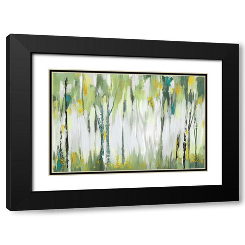 Breezy I Black Modern Wood Framed Art Print with Double Matting by Mravyan, Valeria