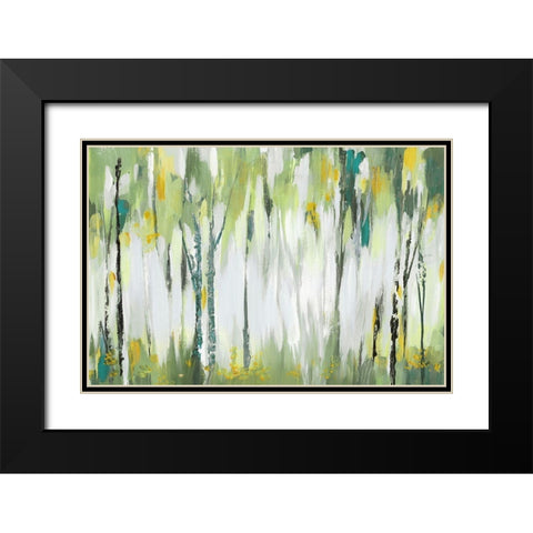 Breezy I Black Modern Wood Framed Art Print with Double Matting by Mravyan, Valeria